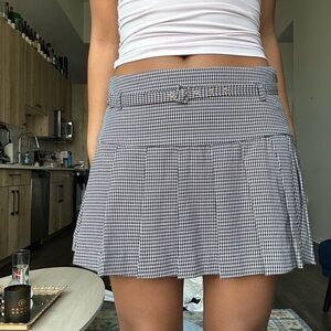 Mango pleated mini skirt